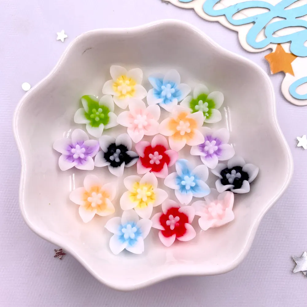 Paradise Jewelry & Watches Llc Miami - 50pcs Resin 13mm Colorful 3D Morning