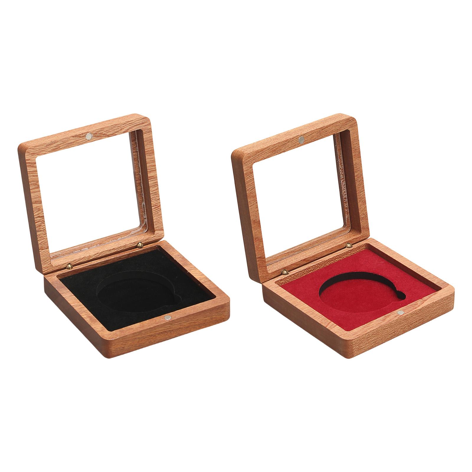 Collectors Coins Jewelry & Watches Of Smithtown Reviews - Wooden Coin Presentation Display Box Velvet