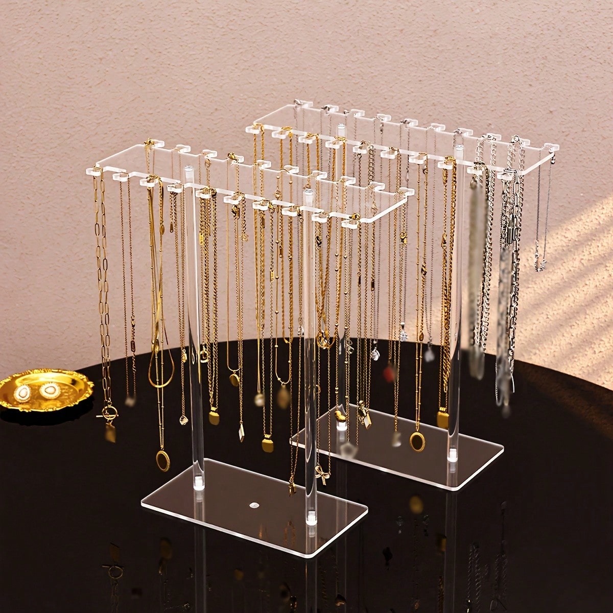 Al Ain Jewelry & Watches Exhibition 2025 - 1pc Premium Clear Acrylic Necklace Holder,