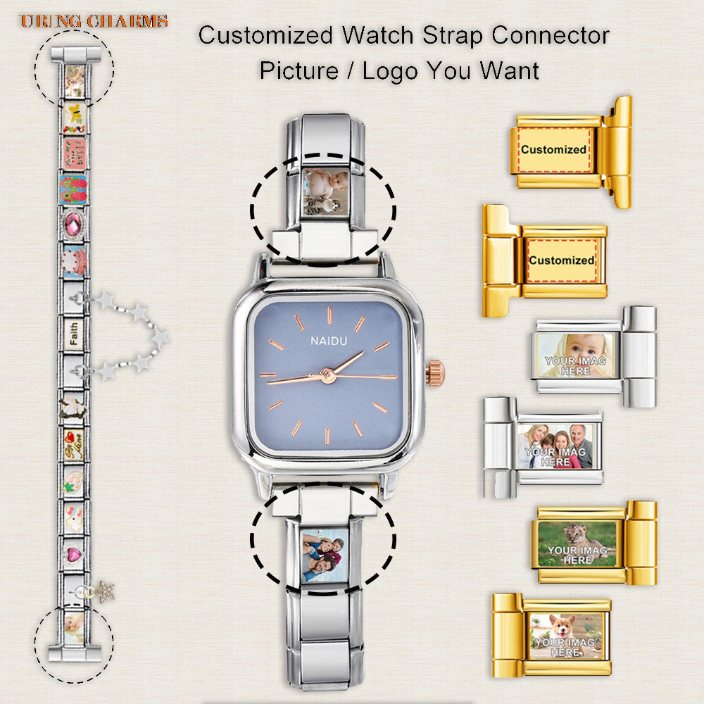 Italian Jewelry Watches - 1 pair Picture Logo Customized Watch