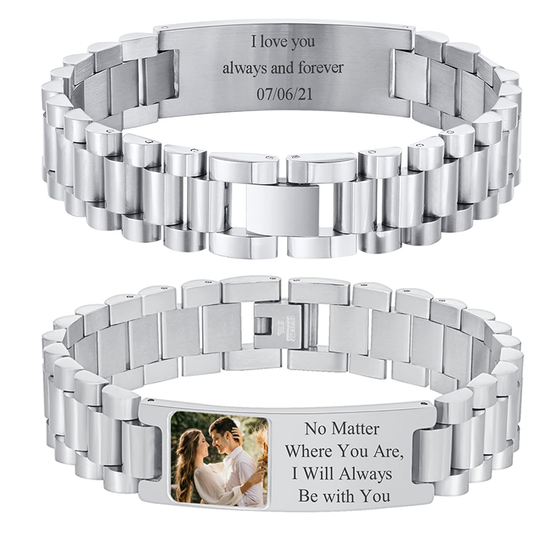 Custom Picture Text Bracelet W - огляд і ціна Jewels On Watches