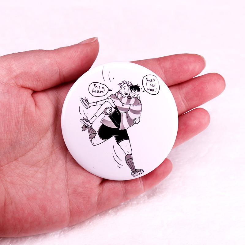 Heartstopper Pinback Button Pi - огляд і ціна Nick'S Jewelry & Watches Reviews