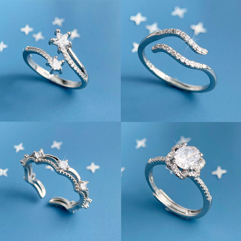 925 Sterling Silver Rings For  - огляд і ціна Statement Cocktail Ring