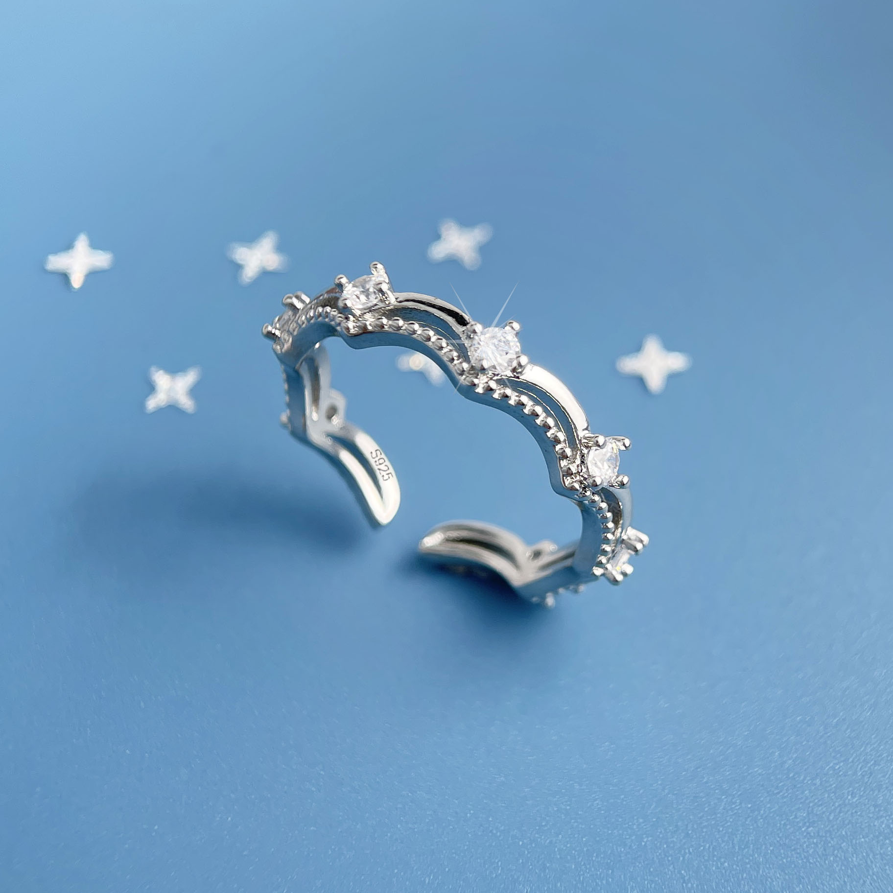 925 Sterling Silver Rings For  - огляд і ціна Statement Cocktail Ring