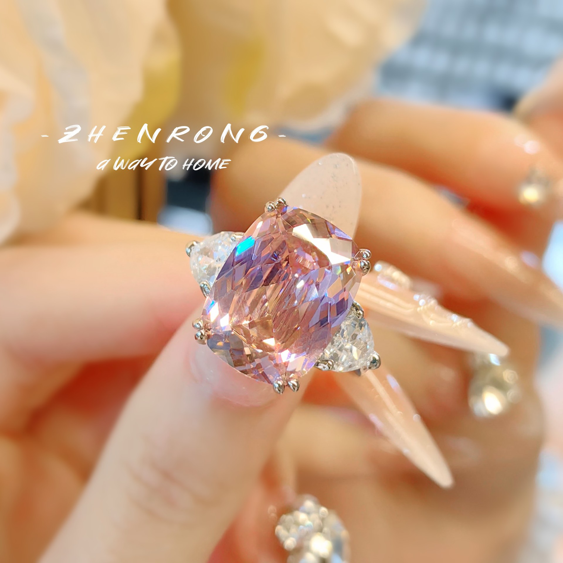 S925 sterling silver ring luxu - огляд і ціна Statement Cocktail Ring