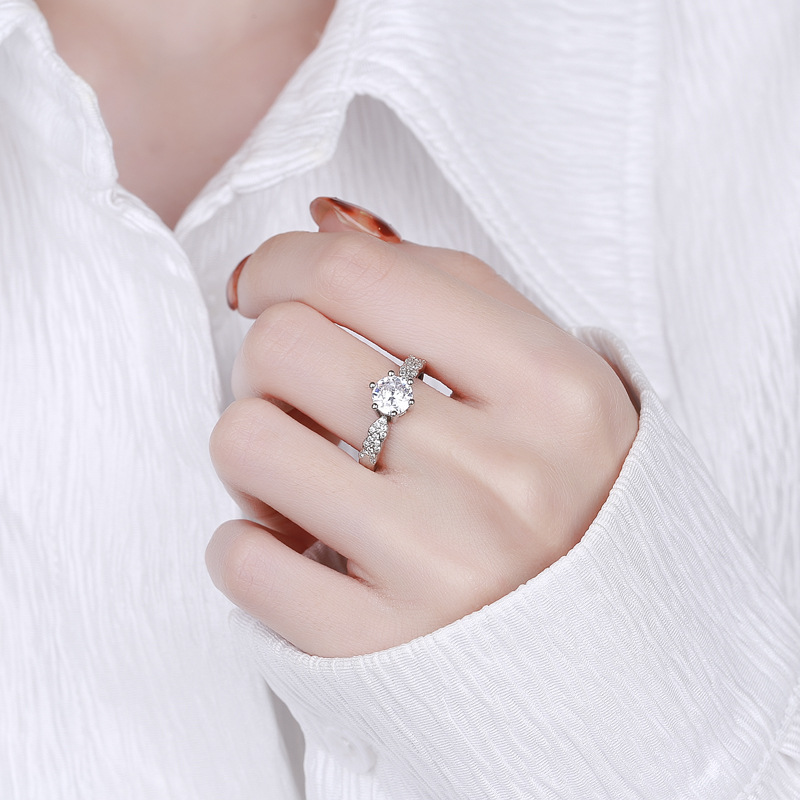 New Moissanite 925 Sterling Si - огляд і ціна Statement Cocktail Ring
