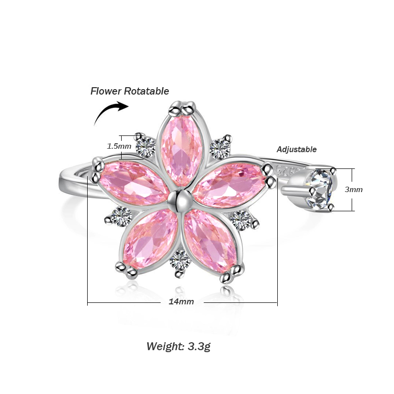 New Elegant Exquisite Rotatabl - огляд і ціна Statement Cocktail Ring