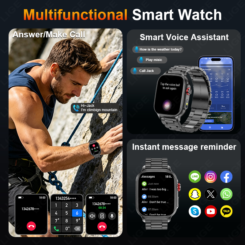 LIGE New 1400mAh Big Battery S - огляд і ціна Italian Jewelry Watches