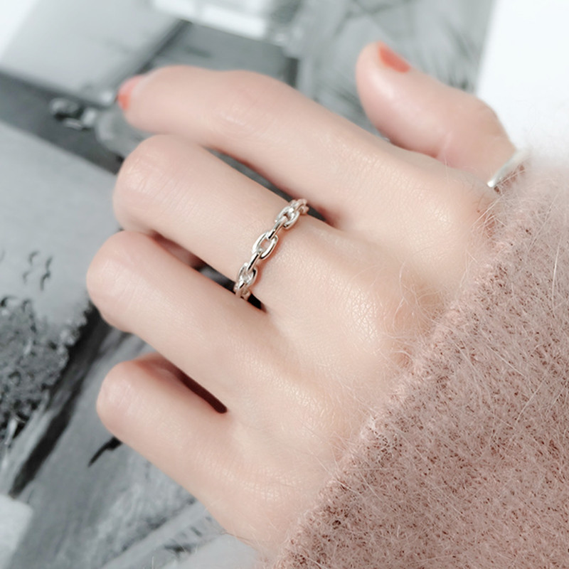 925 Sterling Silver Cuba Chain - огляд і ціна Statement Cocktail Ring