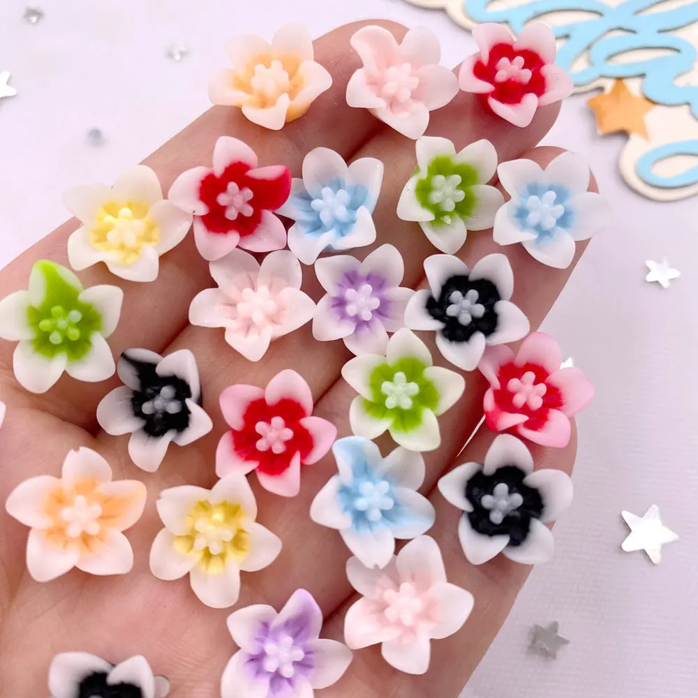 50pcs Resin 13mm Colorful 3D M - огляд і ціна Paradise Jewelry & Watches Llc Miami