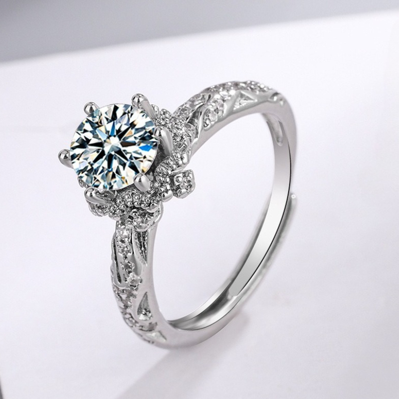 New 925 Sterling Silver Ring M - огляд і ціна Statement Cocktail Ring