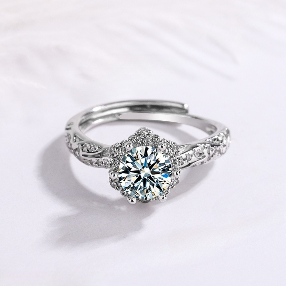 New 925 Sterling Silver Ring M - огляд і ціна Statement Cocktail Ring
