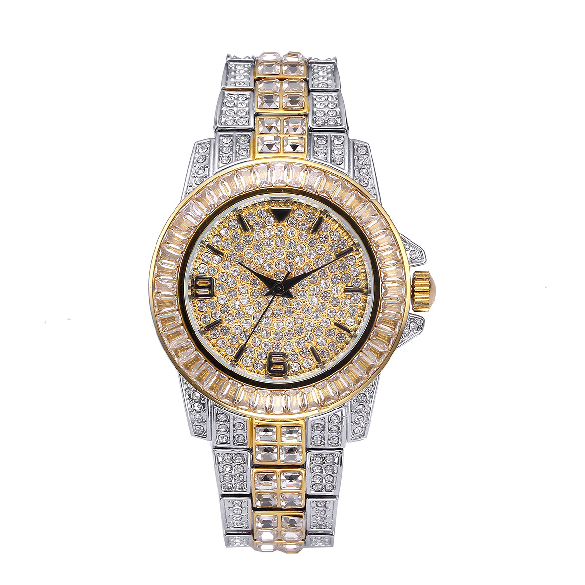 Luxury Full Stone Quartz Watch - огляд і ціна Jewelry Bracelet Watches
