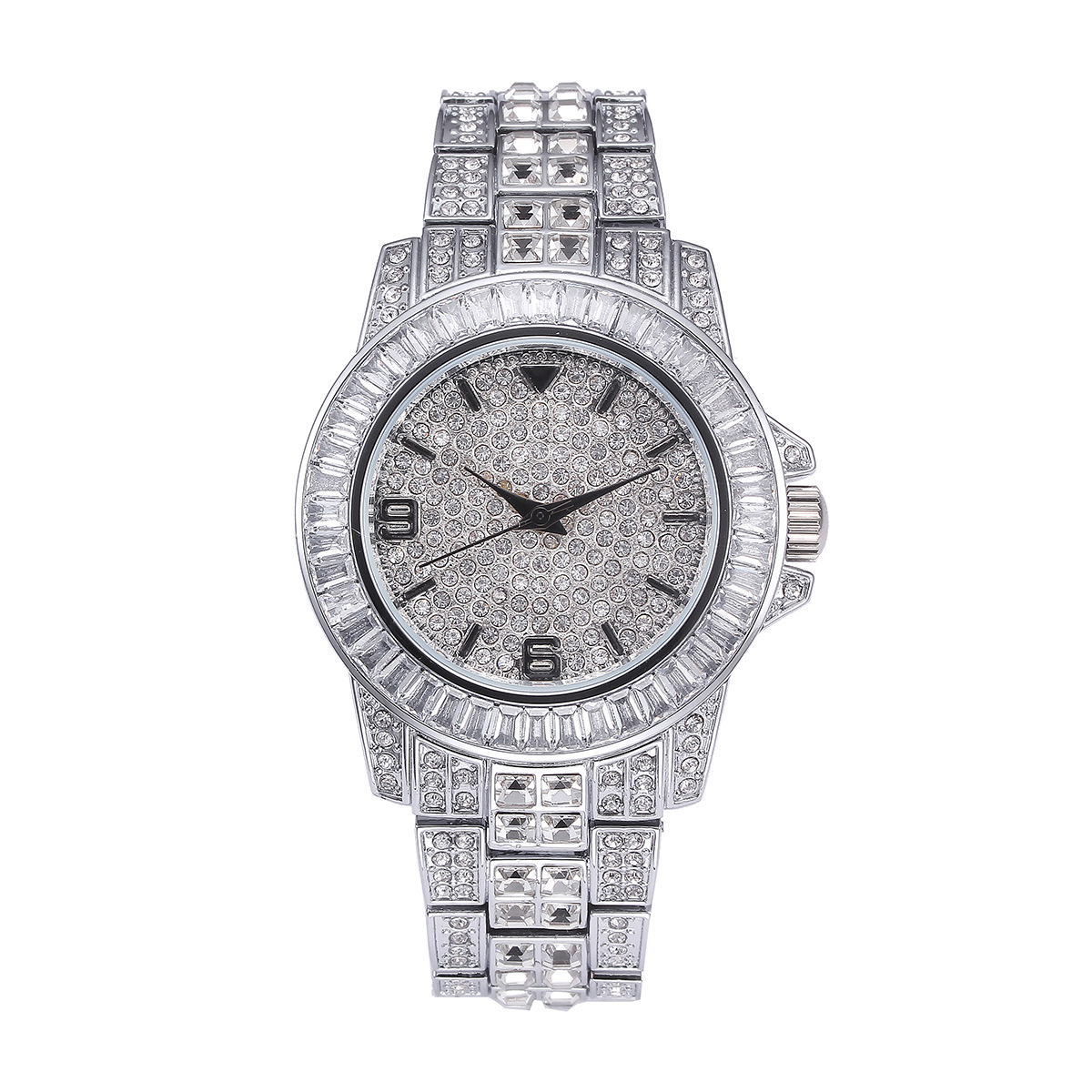 Luxury Full Stone Quartz Watch - огляд і ціна Jewelry Bracelet Watches