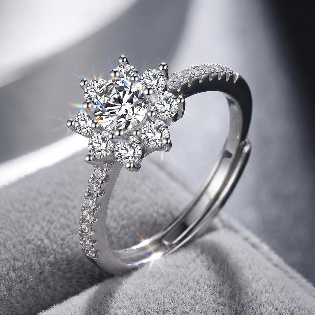 Luxury 925 Sterling Silver Rin - огляд і ціна Statement Cocktail Ring