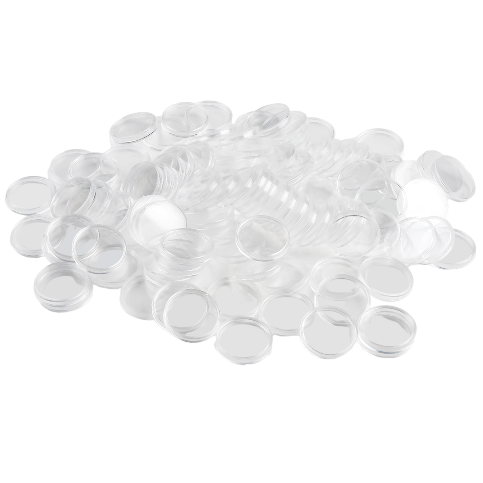 100Pcs Transparent Plastic Rou - огляд і ціна Collectors Coins Jewelry & Watches Of Smithtown Reviews