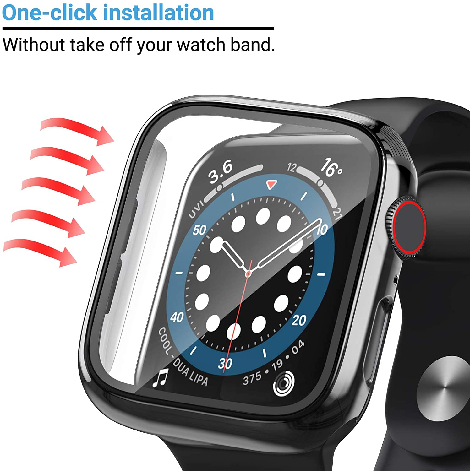 Glass+cover For Apple Watch Ca - огляд і ціна Jewelry Smart Watches
