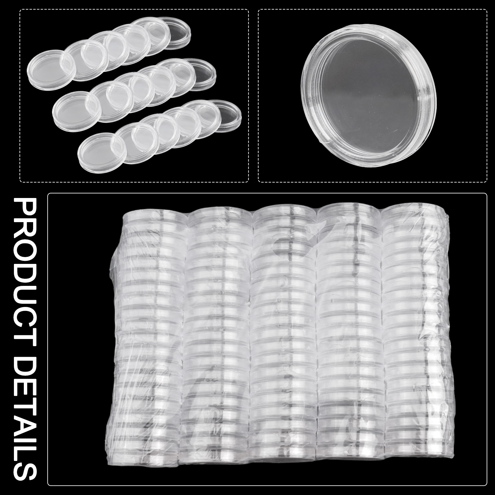 100 Pieces 23mm Clear Round Pl - огляд і ціна Collectors Coins Jewelry & Watches Of Smithtown Reviews