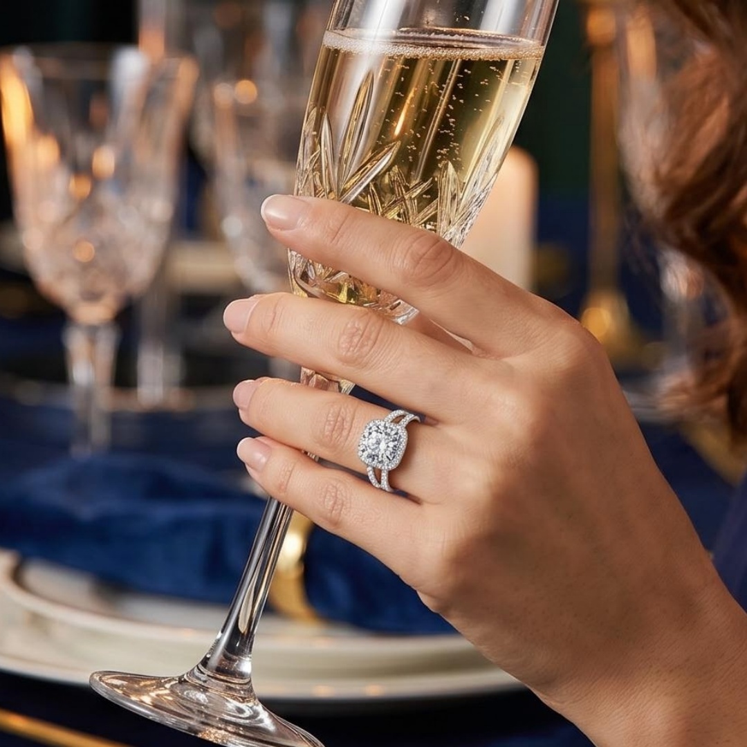 Luxury 925 Sterling Silver Cla - огляд і ціна Statement Cocktail Ring