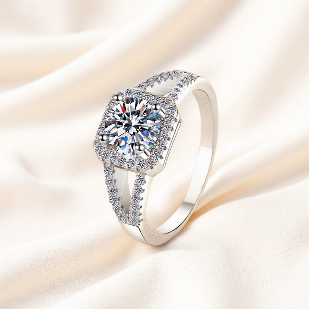 Luxury 925 Sterling Silver Cla - огляд і ціна Statement Cocktail Ring