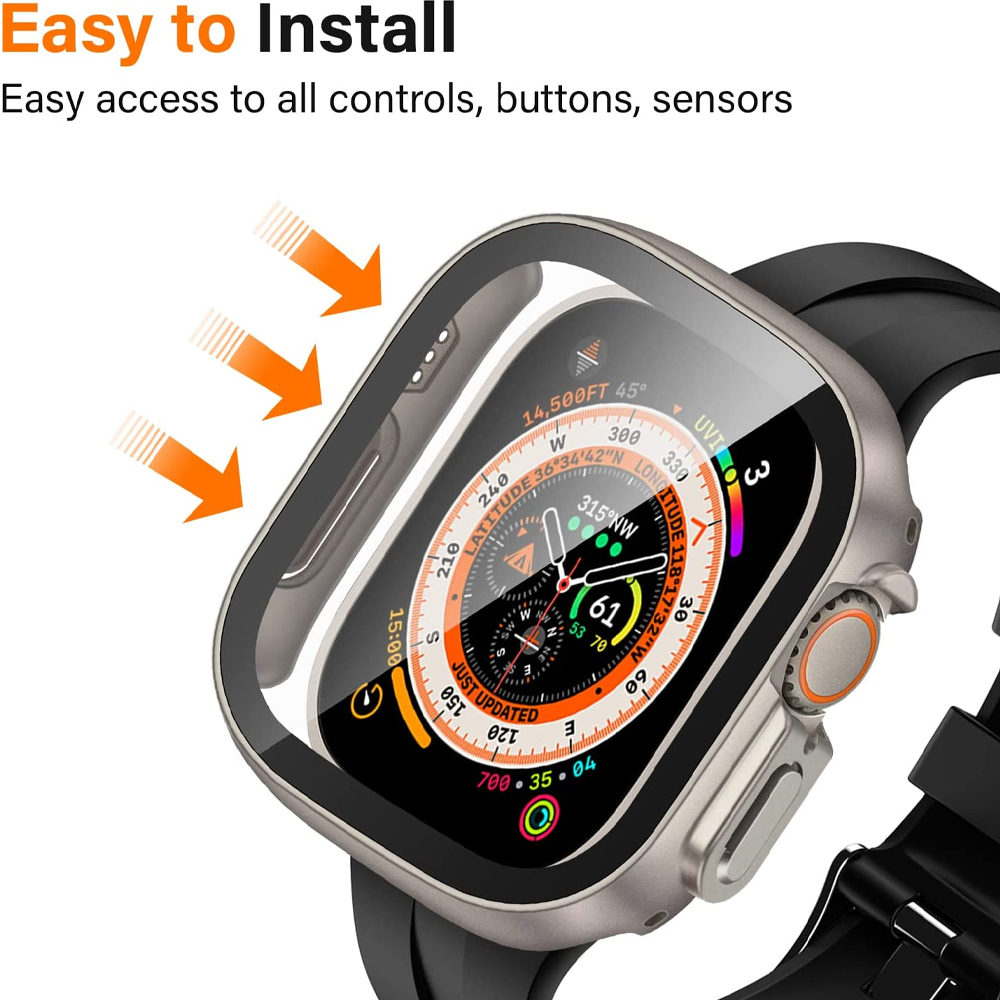 Glass+case For Apple Watch Ult - огляд і ціна Jewelry Smart Watches