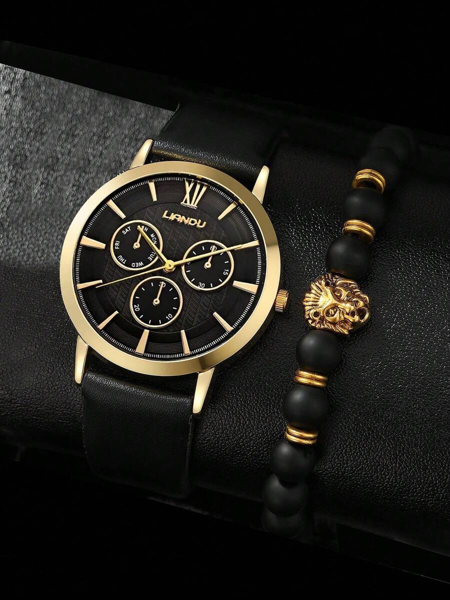 LIANDU LIANDU 1 Set Men's Fash - огляд і ціна Jewelry Bracelet Watches