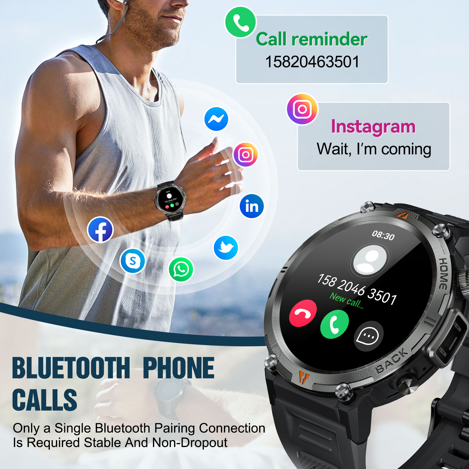 EIGIIS KE3 Bluetooth Call Smar - огляд і ціна Italian Jewelry Watches