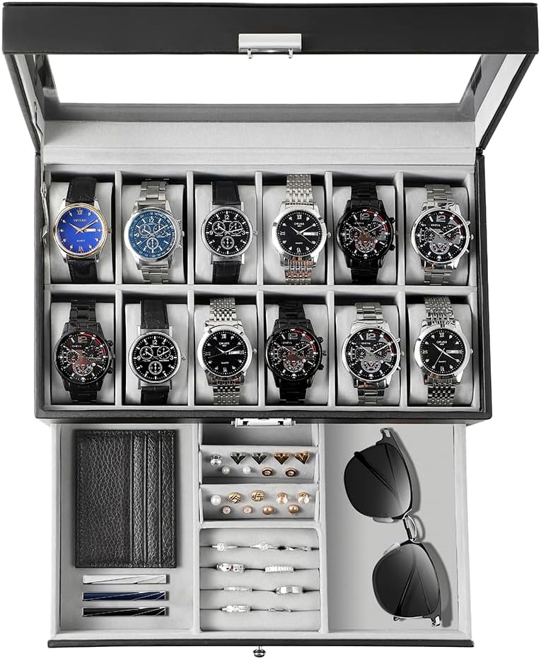 Watch Box Organizer for Men Gi - огляд і ціна Watch Display Box