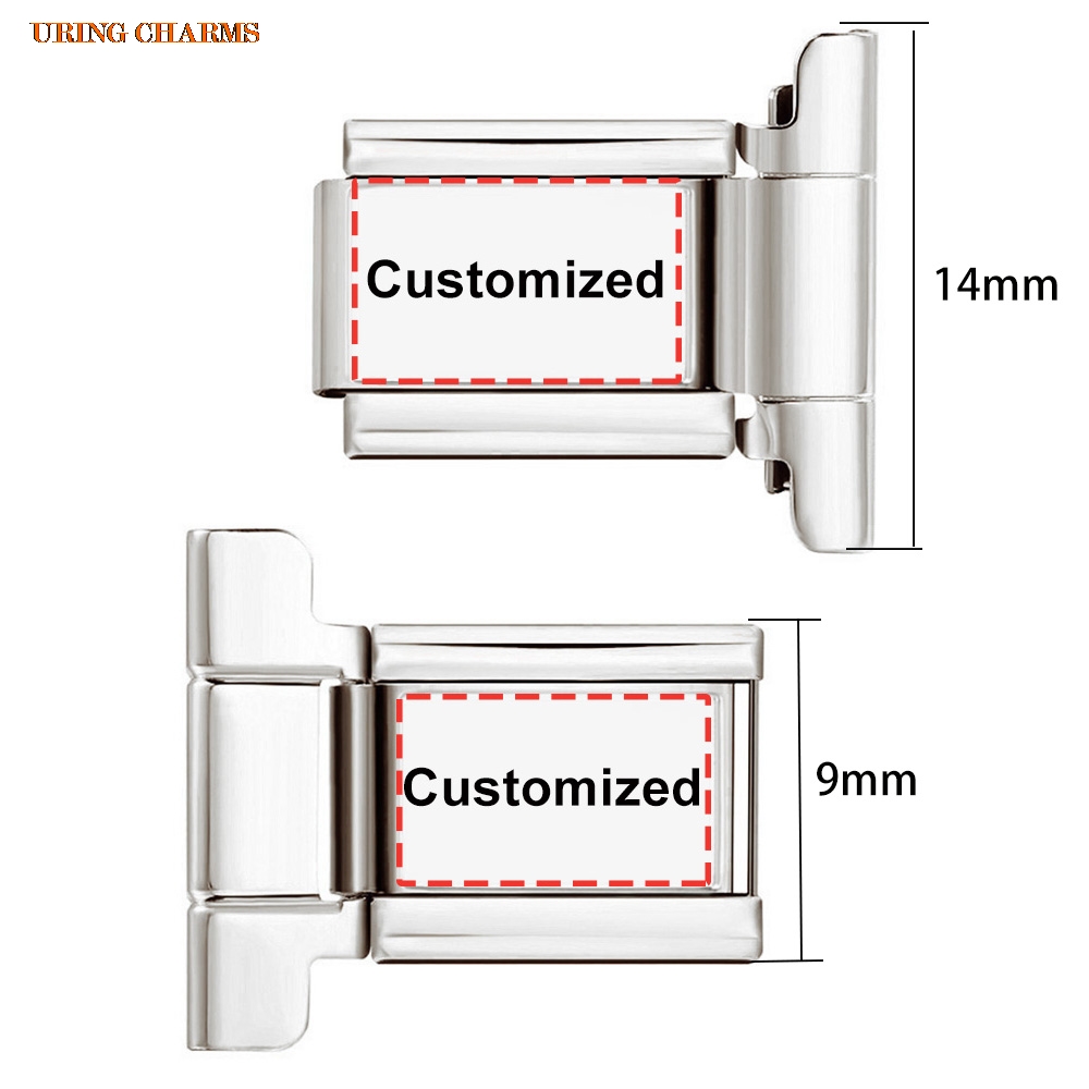 1 pair Picture Logo Customized - огляд і ціна Italian Jewelry Watches