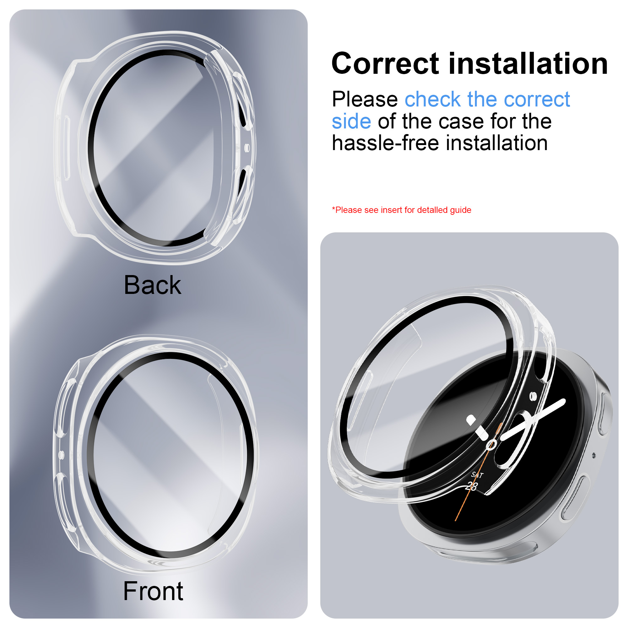 Tempered Glass+PC Case For Sam - огляд і ціна Jewelry Smart Watches