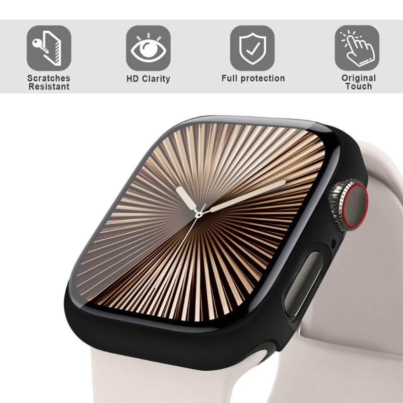 2PCS Tempered Glass+Case For A - огляд і ціна Jewelry Smart Watches