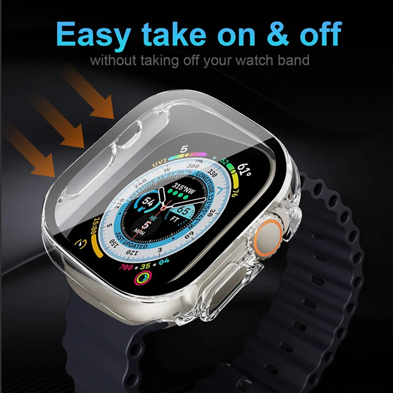 Glass+case For Apple Watch Ult - огляд і ціна Jewelry Smart Watches