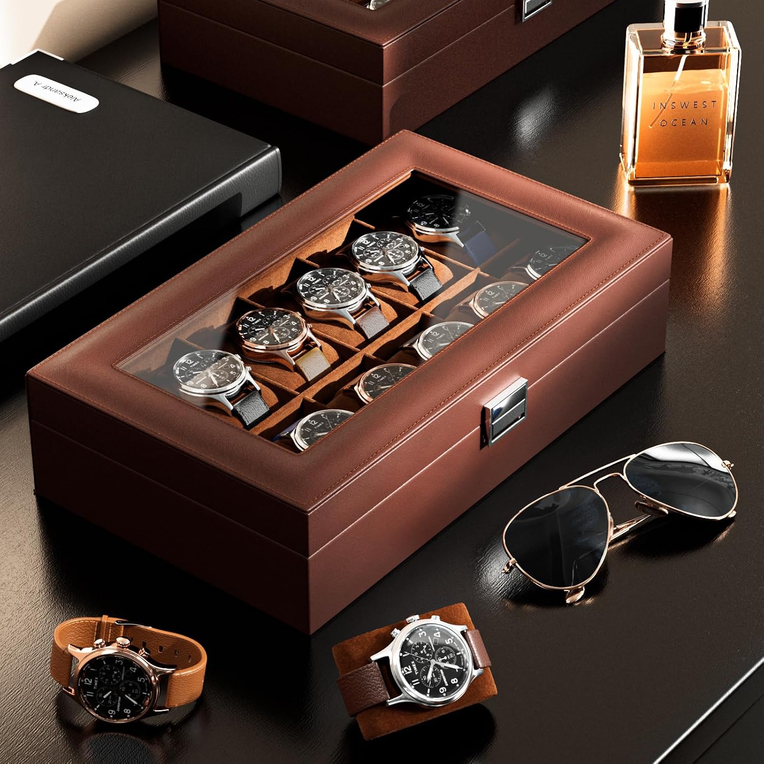 Watch Box Organizer for Dad, 1 - огляд і ціна Watch Display Box