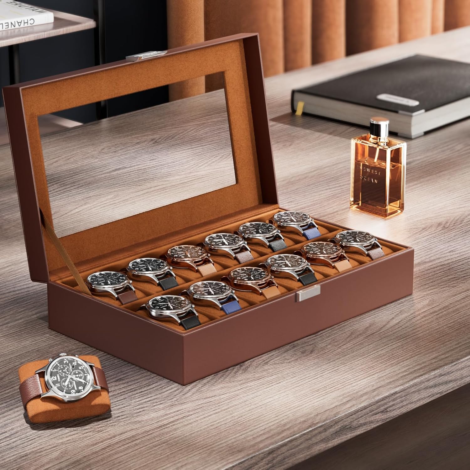 Watch Box Organizer for Dad, 1 - огляд і ціна Watch Display Box